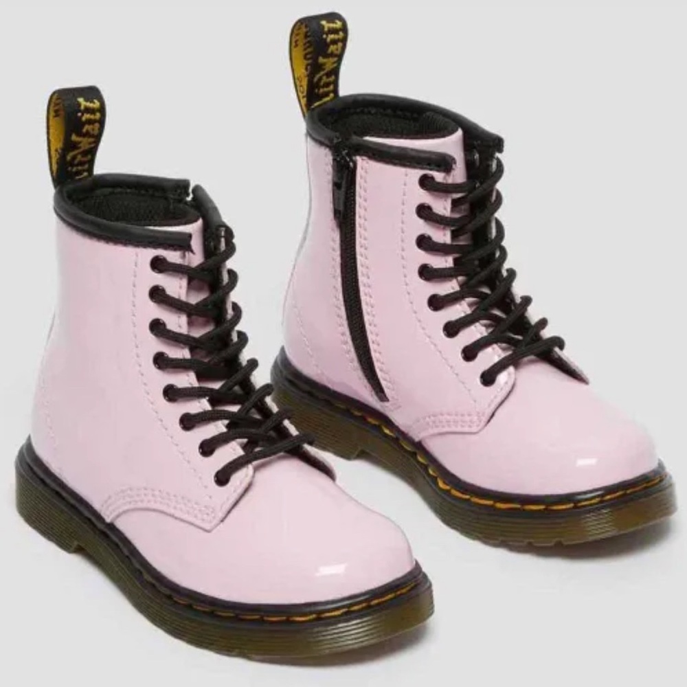 Dr. Martens 1460 Pink Toddler Boots - Picture 2 of 7